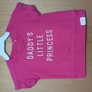 Carters - Pink "Daddy's Little Princess" Short Sleeve shirt - 2t